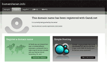 Tablet Screenshot of humanitarian.info