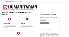 Desktop Screenshot of humanitarian.com